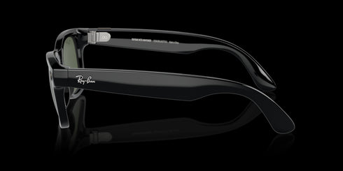 RAY-BAN Wayfarer Shiny Black W/g15 Green Accessories